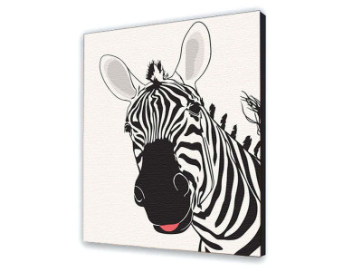 Картина "Смішна зебра" 40*50 см 11648-AC