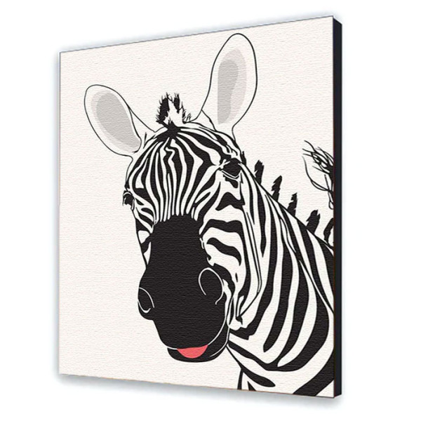 Картина "Смішна зебра" 40*50 см 11648-AC