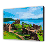 Картина за номерами "Замок Аркарт. Шотландія" 40*50 см 11237-AC