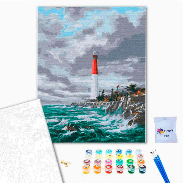 Картина за номерами "Морський маяк" 40*50 см 10582-AC