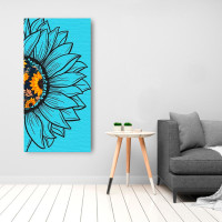 Картина за номерами "Квітка сонця 1" 40*80 см 13067-AC