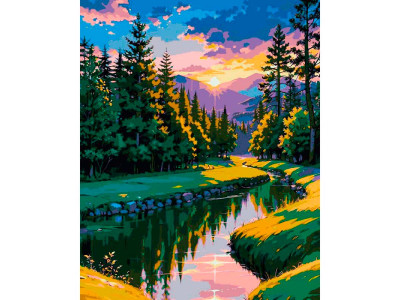 Картина за номерами "На світанку" Artcraft 40*50 см 11038-AC