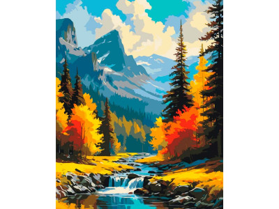 Картина за номерами "Гірський краєвид" 40*50 см 11052-AC