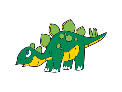 Дитяча картина-розмальовка Artcraft Стегозаврик 25*30 см 15057-AC