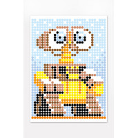 Картина по номерам стикерами в тубусе "Робот желтый" (WALL-E), 1200 стикеров 1883, 33х48 см