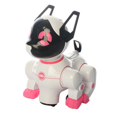 Собака на батарейках розовая 8201A(PINK)