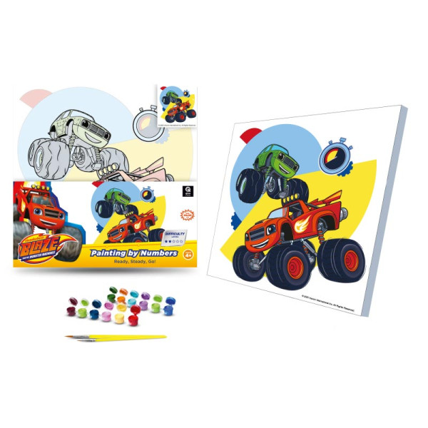 Каритна за номерами qbee "Блиск: На старт увага руш!" 30х30 см QB913-002