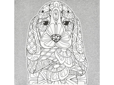 Набір для розпису-антистрес Strateg Собачий погляд 30х30 см JCEE37103