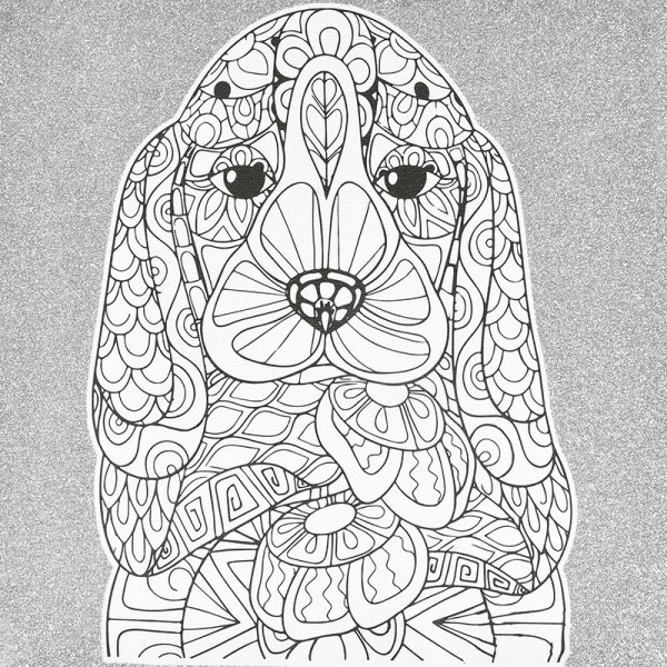 Набір для розпису-антистрес Strateg Собачий погляд 30х30 см JCEE37103