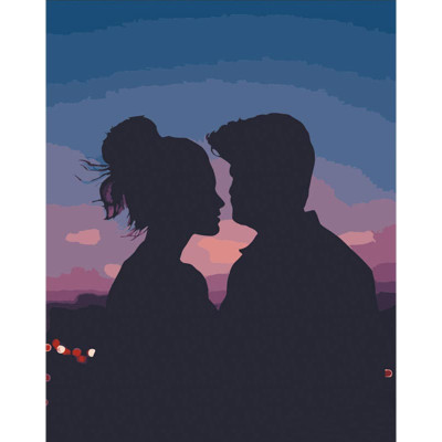 Картина за номерами Stateg Тіні кохання 40х50 см DY321