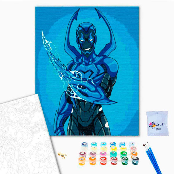 Картина за номерами "Синій Жук" 40*50 см 16014-AC