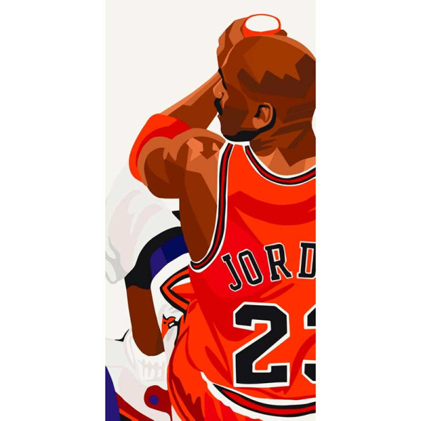 Картина за номерами "Майкл Джордан" 40*80 см 10068-AC