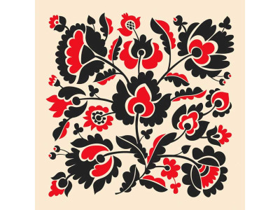 Набір для розпису "Квітковий орнамент" 30*30 см @ 13044-AC