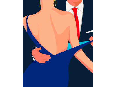 Набір для розпису "Флірт" 40*50 см 10024-AC