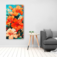 Картина за номерами ArtCraft "Гібіскус" 40*80 см 13073-AC