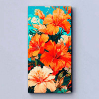 Картина за номерами ArtCraft "Гібіскус" 40*80 см 13073-AC