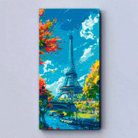 Картина за номерами "Eiffel Tower" 40*80 см 11571-AC