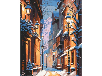 Картина за номерами "Зимове місто" 40*50 см 11050-AC