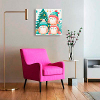 Картина за номерами "Різдвяні совенята" ArtCraft 40*40 см 11586-AC