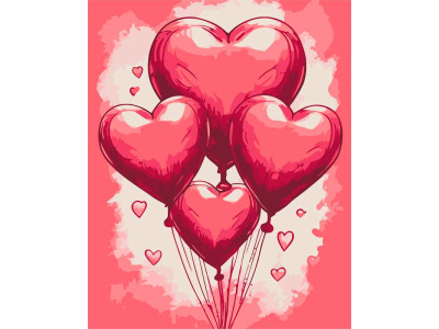 Картина за номерами"Кульки кохання" ArtCraft 40*50 см 16507-AC Картина за номерами"Кульки кохання" ArtCraft 40*50 см 16507-AC