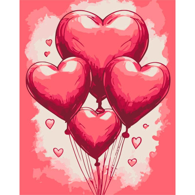 Картина за номерами"Кульки кохання" ArtCraft 40*50 см 16507-AC Картина за номерами"Кульки кохання" ArtCraft 40*50 см 16507-AC