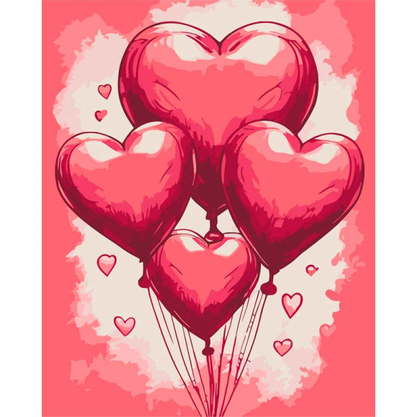 Картина за номерами"Кульки кохання" ArtCraft 40*50 см 16507-AC Картина за номерами"Кульки кохання" ArtCraft 40*50 см 16507-AC