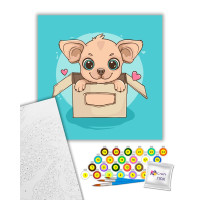 Картина за номерами Art Craft "Пухнаста посилочка" 30x30 см 15655-AC