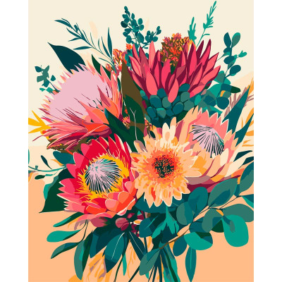 Картина за номерами ArtCraft "Танок пелюсток" 40x50 см 13156-AC