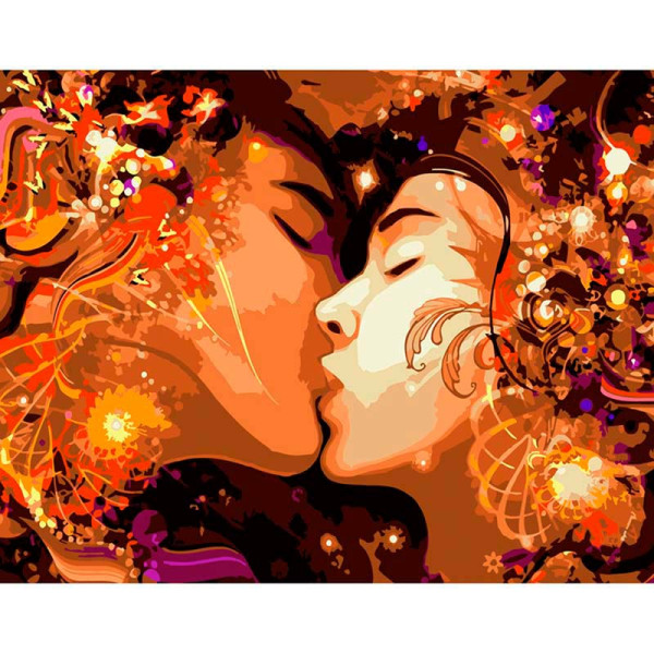 Картина за номерами Яскраві почуття Strateg 40х50 см DY213