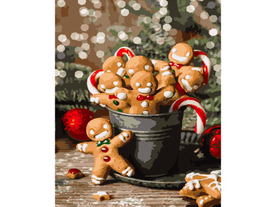 Картина по номерах Імбирне печиво Strateg 40х50 см GS471