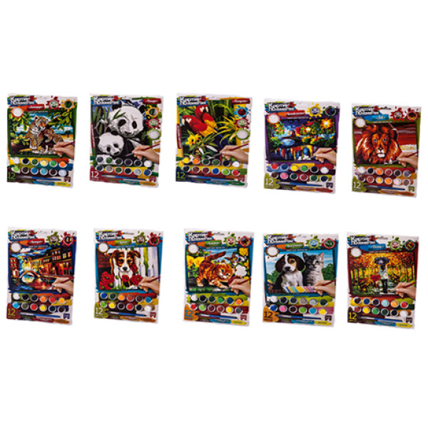 Картина за номерами Danko toys 30x21 см KN-03-010203...10
