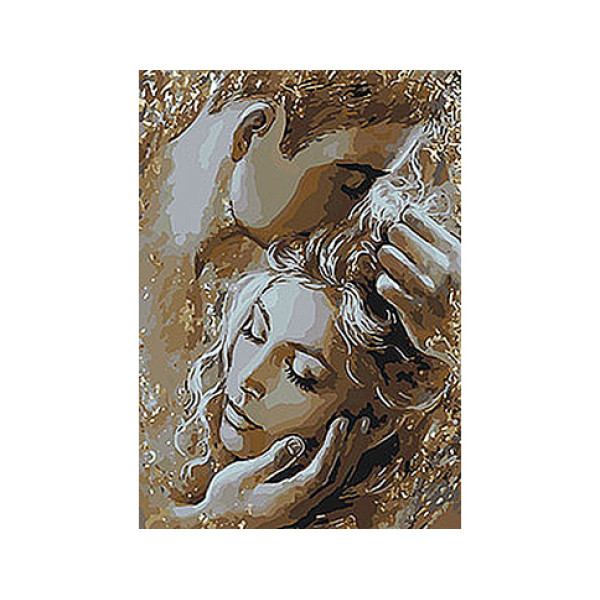 Картина за номерами "Золоті обійми" 35х50 см. КНО4563