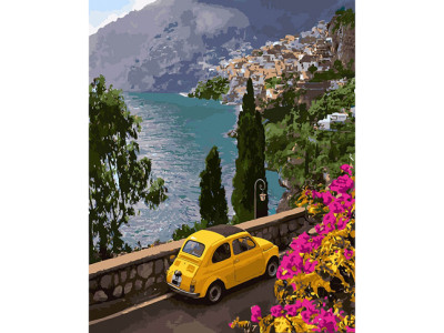 Картина за номерами Поїздка до моря 40 x 50 см КНО2739 Картина за номерами Поїздка до моря 40 x 50 см КНО2739