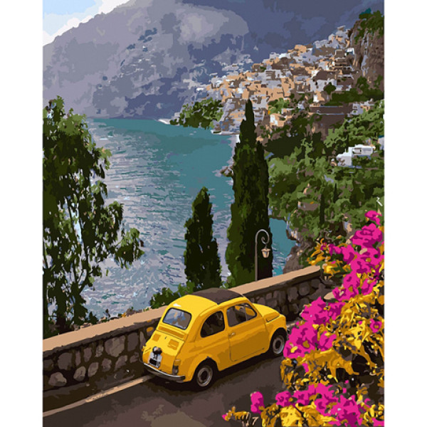 Картина за номерами Поїздка до моря 40 x 50 см КНО2739 Картина за номерами Поїздка до моря 40 x 50 см КНО2739