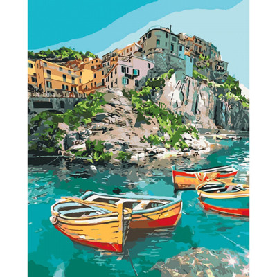 Картина за номерами "Затишна бухта" 40х50 см КНО2741