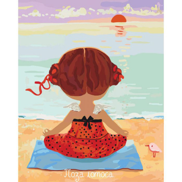 Набір для розпису за номерами "Поза лотоса 2" 40*50 см KNG020