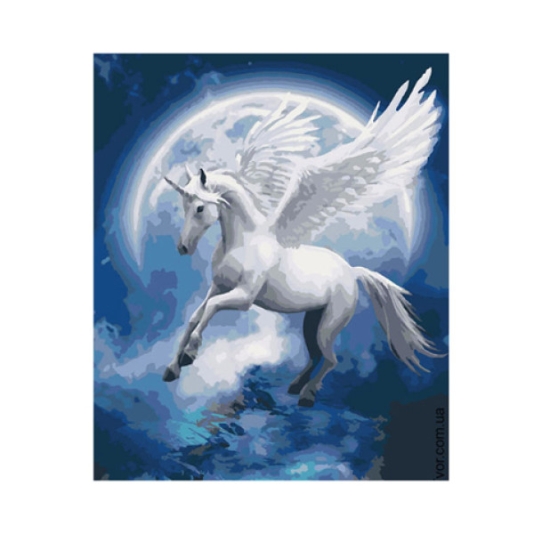 Картина за номерами Сузіря єдинорога 40 * 50 КНО4022