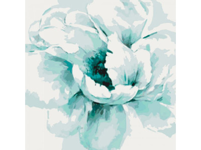 Картина за номерами Мятна півонія 40*40 КНО3003