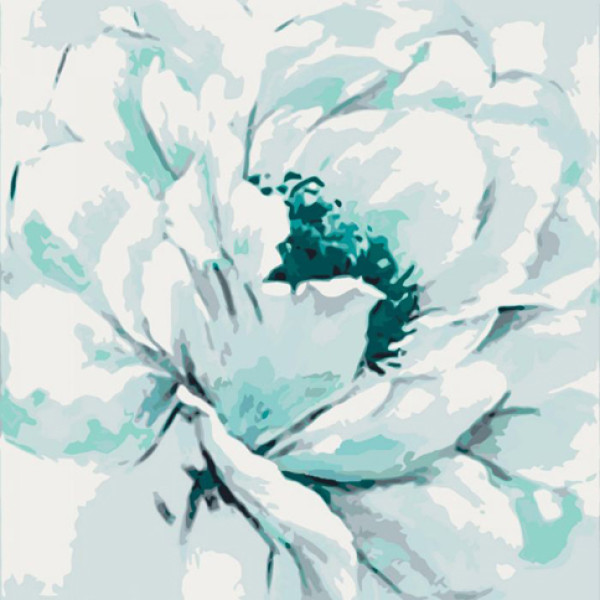 Картина за номерами Мятна півонія 2 40*40 КНО3004