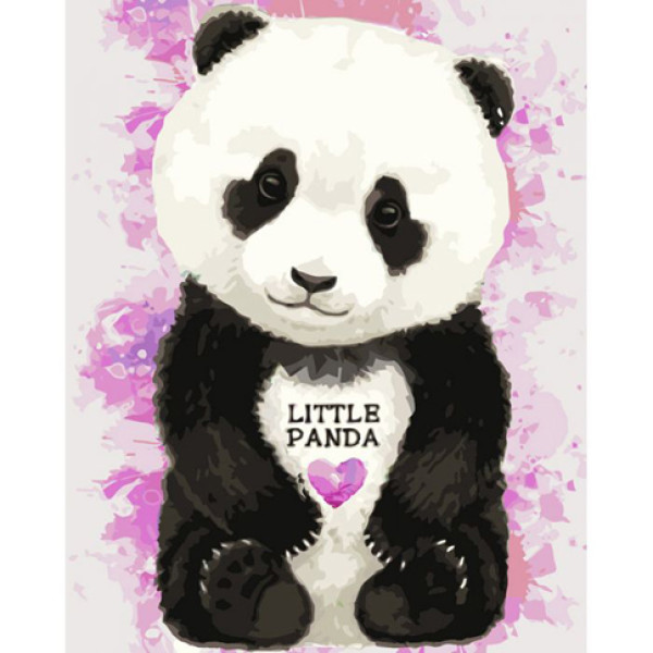 Картина за номерами Маленька пандочка 30*40 КНО4023