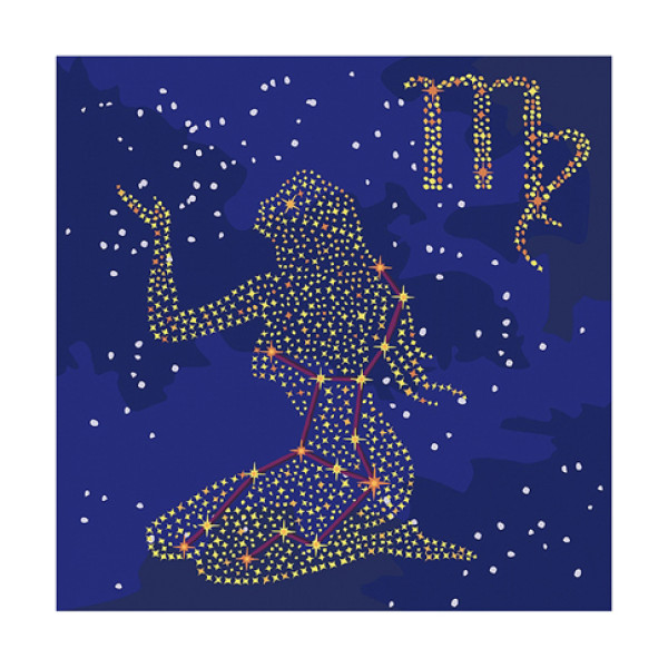 Картина за номерами Фарба "Металік" Знак Зодіаку Діва 50*50 см КН9512