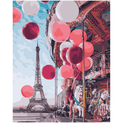 Картина за номерами "Карусель у центрі Парижа" PGX24914
