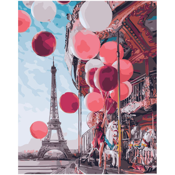 Картина за номерами "Карусель у центрі Парижа" PGX24914