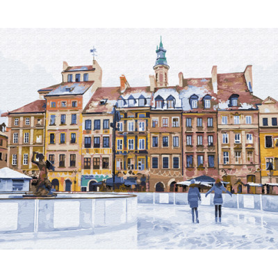 Картина за номерами "Різдвяна площа" 40х50 см GX33177 Картина за номерами "Різдвяна площа" 40х50 см GX33177