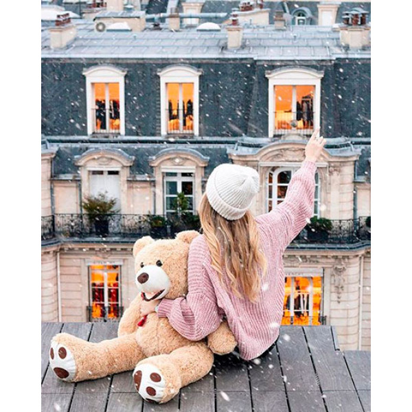 Картина за номерами "Ведмедик друг" тм Лавка Чудес 40 x 50 см у коробці LC10011