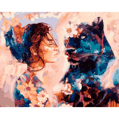 Картина за номерами "Зоряна Пантера" тм Лавка Чудес 40 x 50 см LC10061