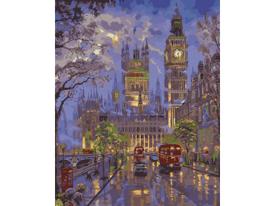 Картина за номерами "Вечірній Лондон" тм Лавка Чудес 40 x 50 см у коробці LC30072