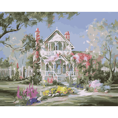 Картина за номерами "Будинок мрії" тм Лавка Чудес 40 x 50 см у коробці LC30080