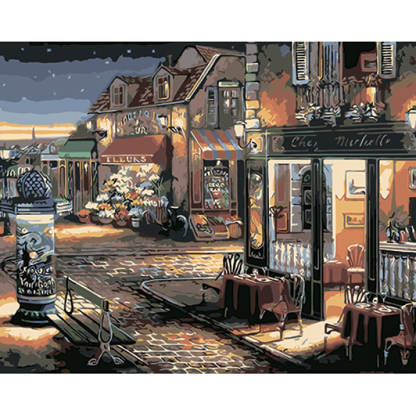 Картина за номерами "Паризька романтика" тм Крамниця Чудес 40 x 50 см у кор LC30097