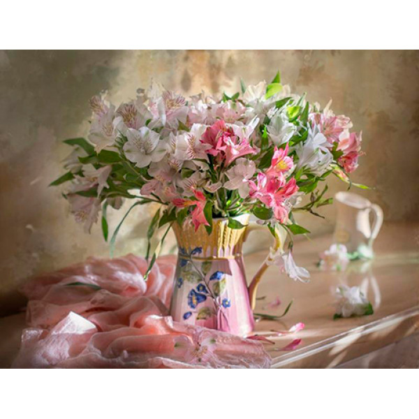 Картина за номерами квіти "Прекрасні альстромерії" LC40076